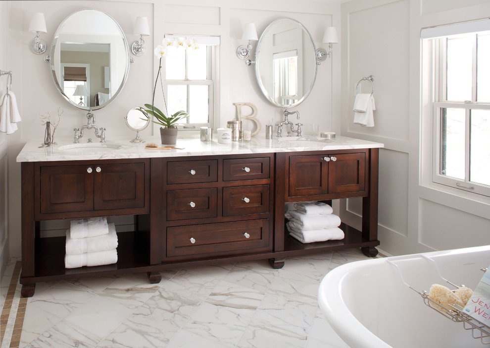Decor Mirror Traditional Bathroom Bath Vanity