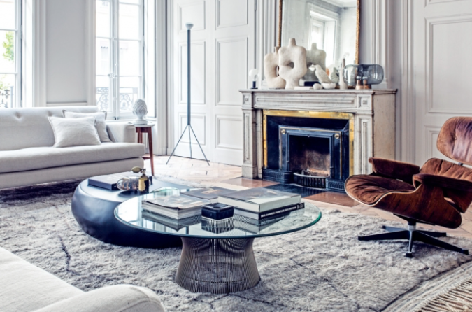 Modern French apartment in a 19th century Shell