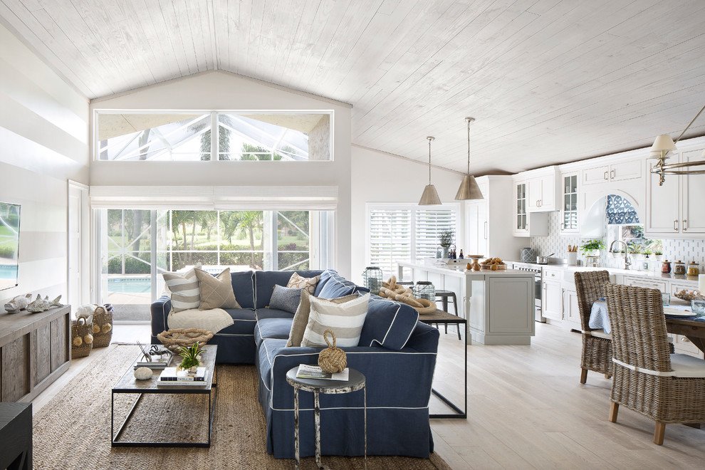 Seaside Cottage beach style living room