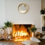 candle decor on mantels