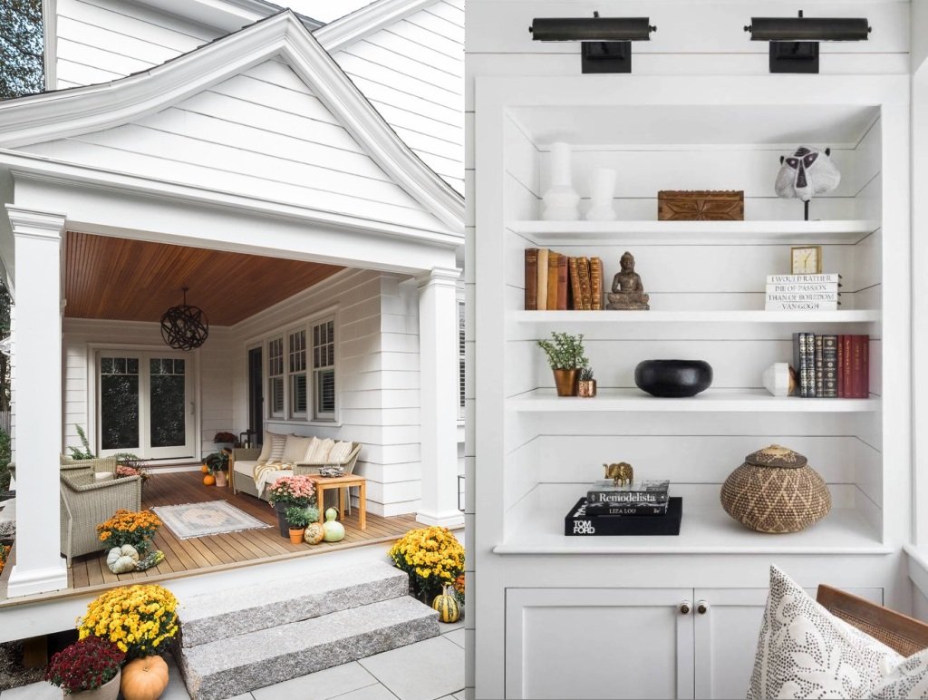 Elegant White Interior With The Graceful Exterior