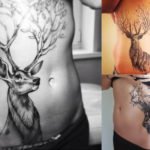 Tree-Themed Deer Tattoo Design