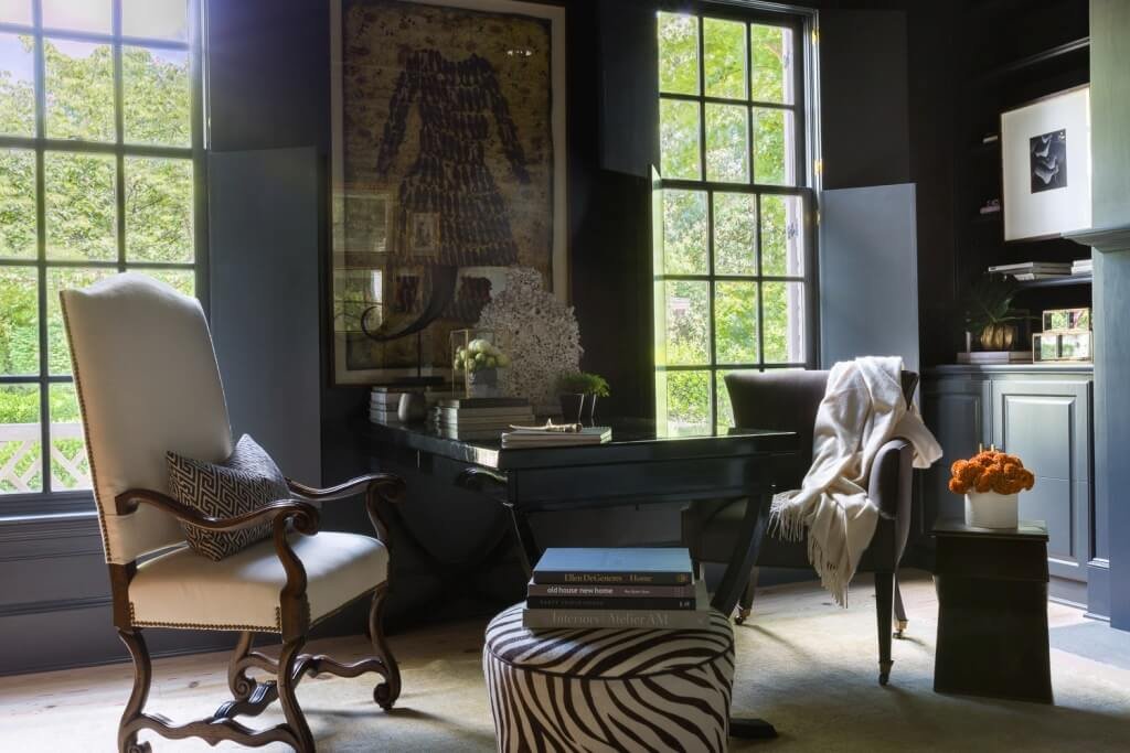 Black Walls And Furniture