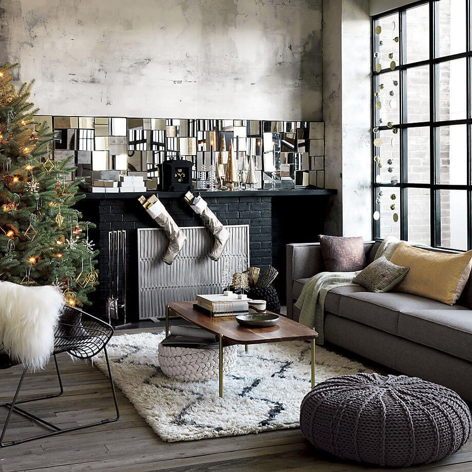 Industrial Style Christmas Decor