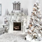 Silver White Living Room Decor