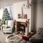 Wonderful Fireplace Christmas Tree Decor