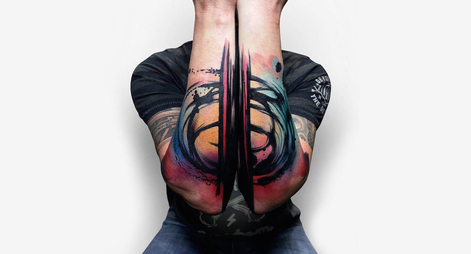 Forearm Watercolor Tattoo