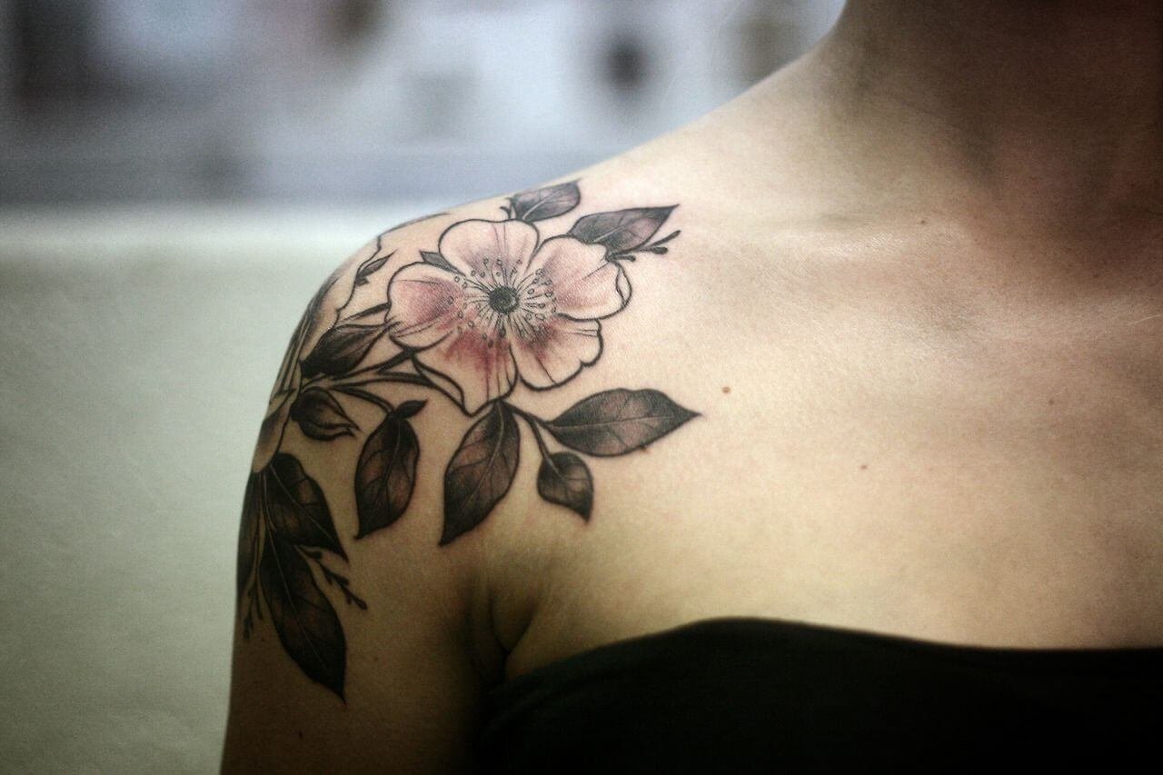 24 Wild Rose Tattoo