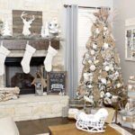 Neutral Living Room Rustic Decor