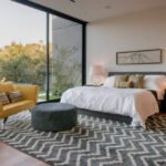 Grey Bedroom With Yellow Accents