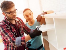 A,Man,And,A,Girl,Add,Up,A,Bookshelf,For