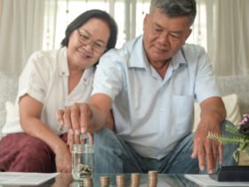 Older men and women happily save money.