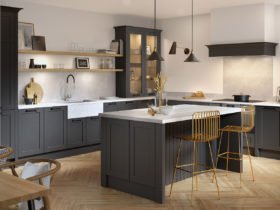 Black Shaker Kitchen Cabinets 2